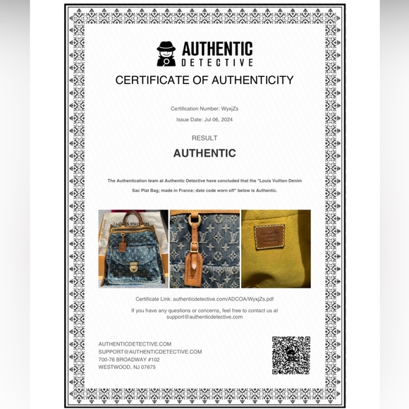 Louis Vuitton Denim Sac Plat Bag (Full Inclusion) - Picture 2 of 16
